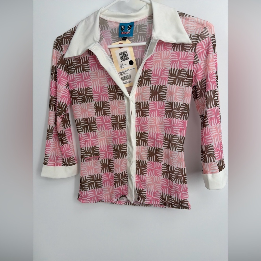 O-Mighty Dolls Kill Sz XS Blair Mesh Shirt New